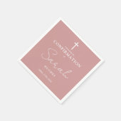 Elegant Dusty Roos Modern Minimalistische bevestig Servet (Hoek)