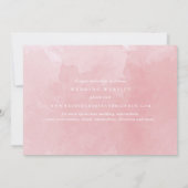 Elegant Dusty Roos Monogram Weddenschap Calligrafi Save The Date (Achterkant)