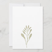 Elegant Dusty Roos Pink Floral Wedding Invitation Kaart (Achterkant)