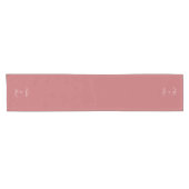 Elegant Dusty Roos Pink Wedding Table Runner Korte Tafelloper (Horizontaal)