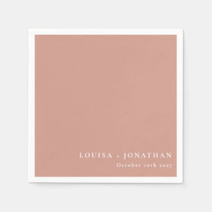 Elegant Dusty Roos Trendy Minimale Aangepast Servet