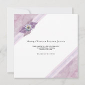 Elegant Dusty Roos trouwt alleen maar Aankondiging (Achterkant)