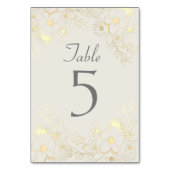 Elegant Dusty Roos Trouwtafel Nummer Kaart (Achterkant)