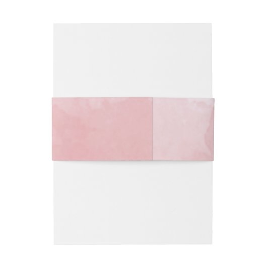 Elegant Dusty Roos Waterverf, Monogram Wedding Uitnodigingen Wikkel (Achterkant Voorbeeld)