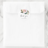 Elegant Dusty Roos Waterverf Wedding Sticker (Tas)