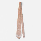 Elegant Dusty Roos White Brown Wedding Stropdas (Voorkant)
