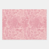 Elegant Dusty Rose Pink Rococo Revival Toile  Inpakpapier Vel (Voorkant)