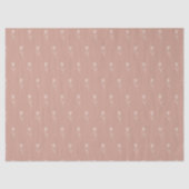 Elegant Dusty Rose Simple Flower  Tissuepapier (Voorkant)