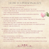 Elegant Dusty Rose Storybook Photo Anniversary Kaart