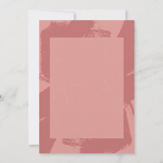 Elegant Dusty Rose Wedding of Love Invitation Kaart (Achterkant)