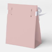 Elegant Dusty Roze Bruiloft Dank u Bedankdoosjes (Achterkant)