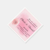 Elegant dusty roze roze roze roodroze bruinkoolfee servet (Hoek)