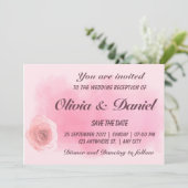 Elegant dusty roze roze roze roze roodbruin kaart (Staand voorkant)