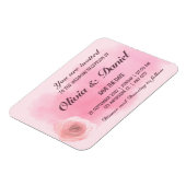 Elegant dusty roze roze roze roze roodbruin magneet (Linkerzijde)