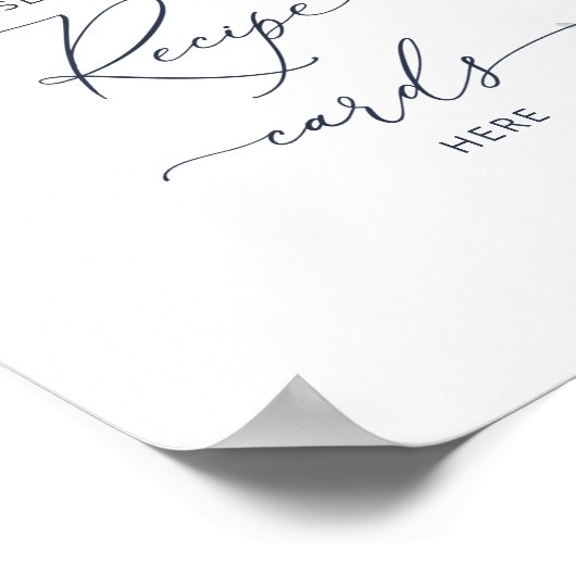 Elegant Dusty Rozen Vrijgezellenfeest Recept Poster (Hoek)