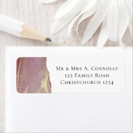 Elegant Dusty Viva Magenta Return Address Etiket