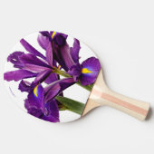 Elegant Dutch Iris Paarse Sensation Flowers Tafeltennisbatje (Zijkant)