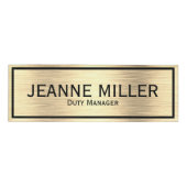 Elegant Duty Manager Naambadge (Voorkant)