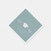 Elegant duusky Blue Grey, minimaal eenvoudig Afstu Servet (Hoek)