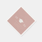 Elegant duusky Blush roze Minimale Eenvoudige Afst Servet (Hoek)