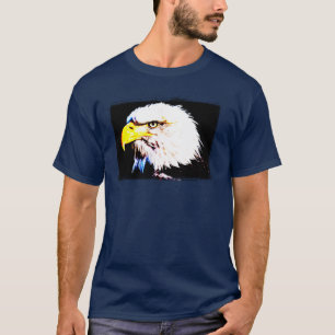 Elegant Eagle Head, op maat gemaakt blauw marinesc T-shirt
