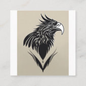 Elegant Eagle Logo Business Card | Modern Professi Vierkante Visitekaartje (Achterkant)