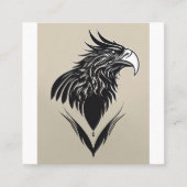Elegant Eagle Logo Business Card | Modern Professi Vierkante Visitekaartje (Voorkant)