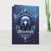 Elegant Eagle Logo Greeting Card | Stylish Minimal Kaart (Achterkant)