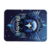 Elegant Eagle Logo Save the Date Card | Modern Min Magneet (Horizontaal)