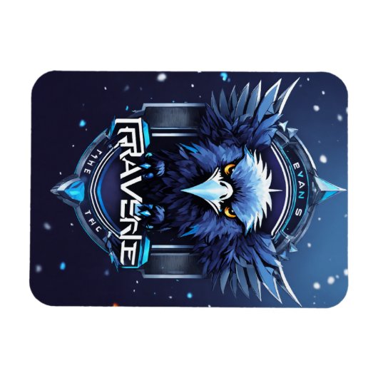 Elegant Eagle Logo Save the Date Card | Modern Min Magneet (Horizontaal)