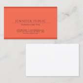 Elegant Earth Colors Professional Moderne Sjabloon Visitekaartje (Voorkant / Achterkant)