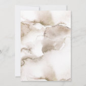 Elegant Earth Tones Waterverf Foto Opslaan De Datu Save The Date (Achterkant)