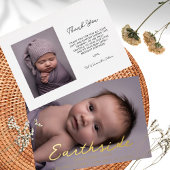 Elegant Earthside Script-Baby Aankondiging