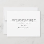 Elegant Earthy Blooms Weddenschap Bedankkaart (Achterkant)