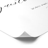 Elegant Earthy Blooms Wedding Guestbook Poster (Hoek)