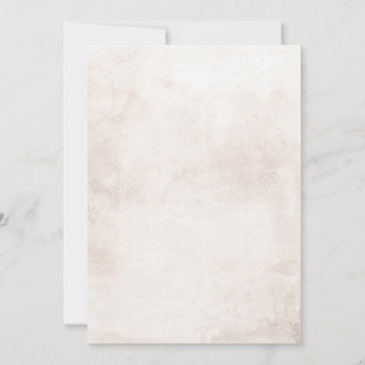 Elegant Earthy Shades Floral Natural Baptisme Kaart (Achterkant)