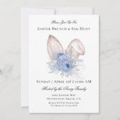 Elegant Easter Brunch Egg Hunt Kaart (Voorkant)
