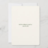 Elegant Easter Brunch & Egg Hunt Lily Invitation Kaart (Achterkant)