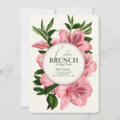 Elegant Easter Brunch & Egg Hunt Lily Invitation Kaart (Voorkant)