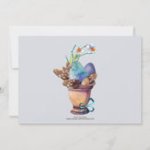 Elegant Easter Brunch Floral Tulips Kaart (Achterkant)