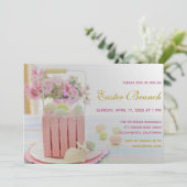 Elegant Easter Brunch Uitnodiging (Staand voorkant)