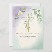 Elegant Easter Brunch Uitnodiging (Achterkant)