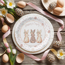 Elegant Easter Bunny op maat Papieren Bordje