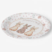 Elegant Easter Bunny op maat Papieren Bordje (Gekanteld)