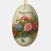 ELEGANT EASTER EASTER MET KLEURSTROMEN KERAMISCH ORNAMENT (Links)