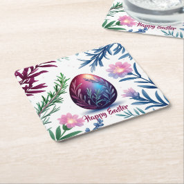 Elegant Easter Egg Botanical Art Kartonnen Onderzetters