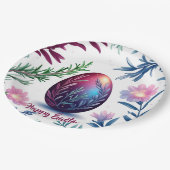 Elegant Easter Egg Botanical Art Papieren Bordje (Gekanteld)