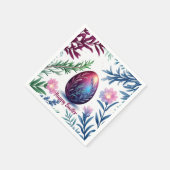 Elegant Easter Egg Botanical Art Servet (Hoek)