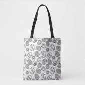 Elegant Easter Eggs Floral Pattern | Canvas tas (Voorkant)