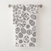 Elegant Easter Eggs Floral Pattern | Handdoekset Bad Handdoek (Insitu)